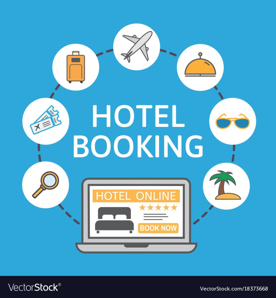 online-hotel-booking-laptop-with-holiday-icons-vector-18373668